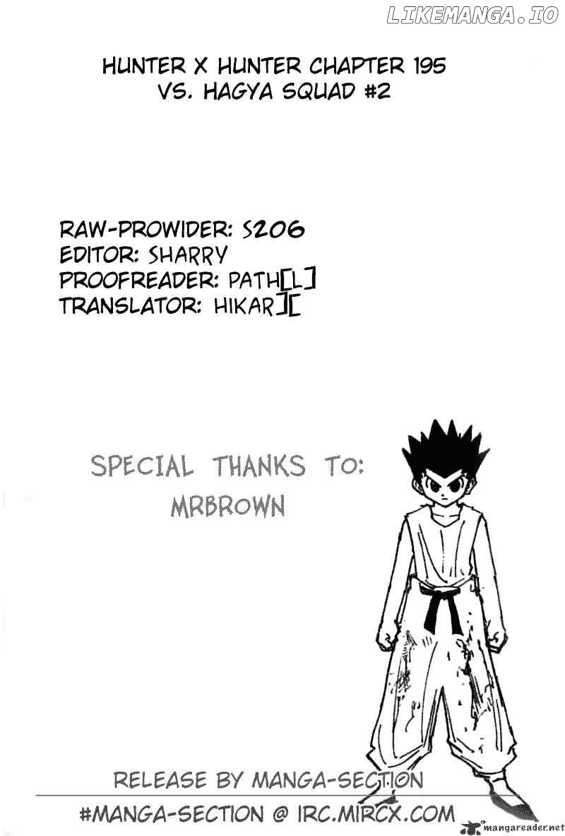Hunter x Hunter, Chapter 195 image 15
